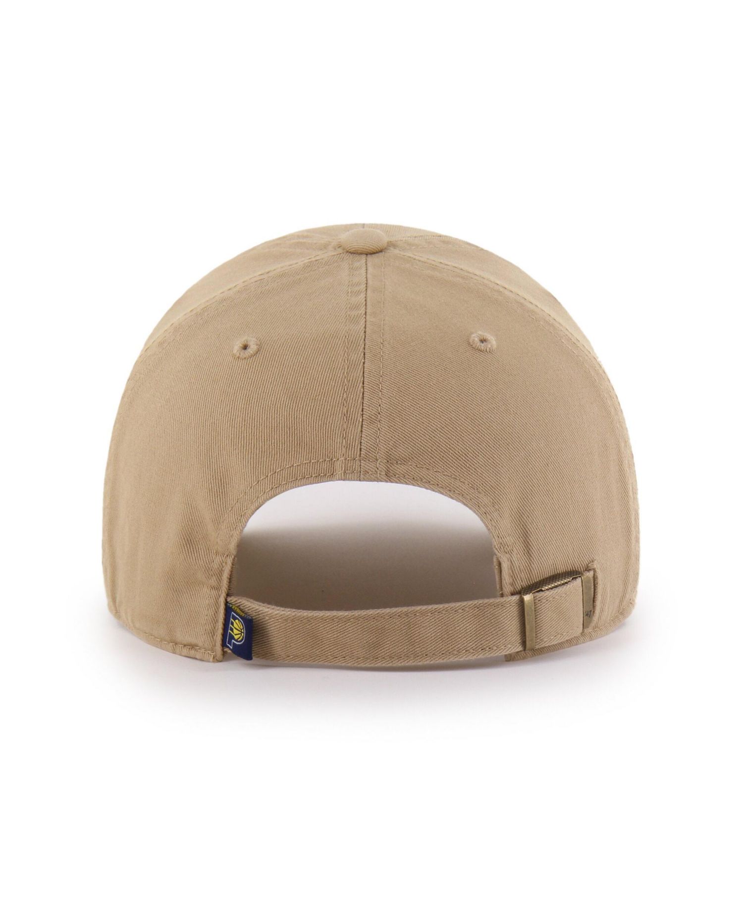 Men's '47 Khaki Indiana Pacers Logo Clean Up Adjustable Hat