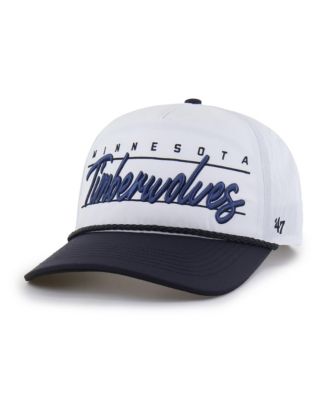 Men's '47 White Minnesota Timberwolves brrr&deg; Condor Two-Tone Hitch Rope Adjustable Hat