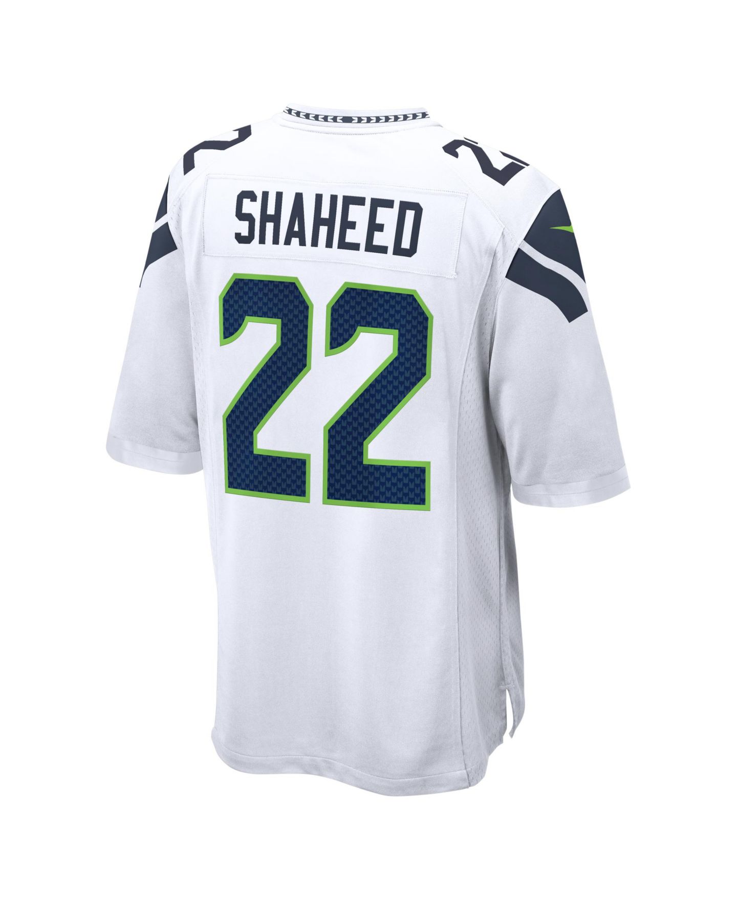 Мужской топ Nike Rashid Shaheed White Seattle Seahawks Game Jersey — фото 3