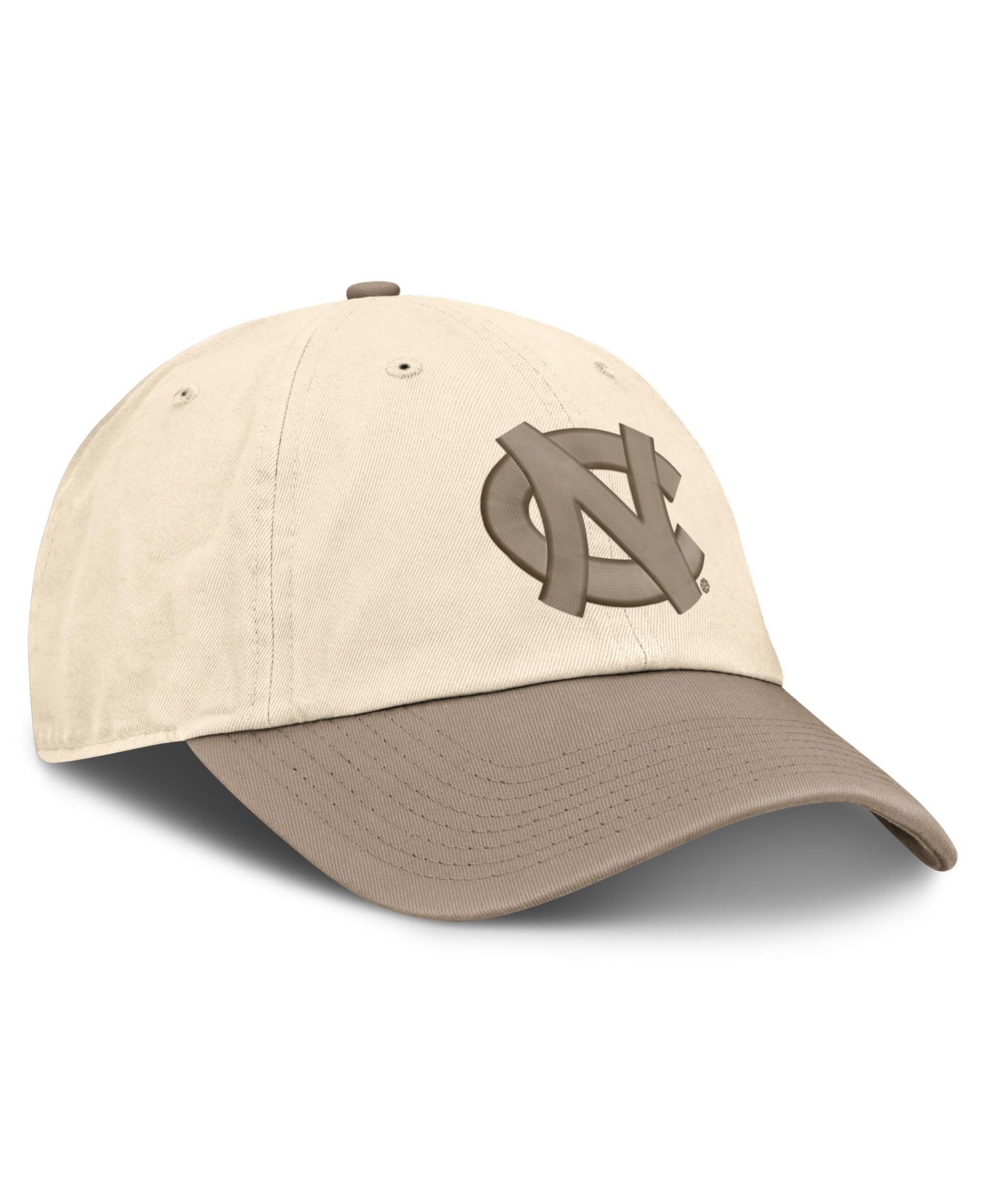 Men's Natural/Khaki North Carolina Tar Heels Two-Tone Club Adjustable Hat
