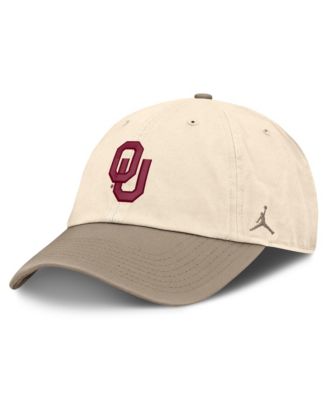 Men's Natural/Khaki Oklahoma Sooners Two-Tone Club Adjustable Hat