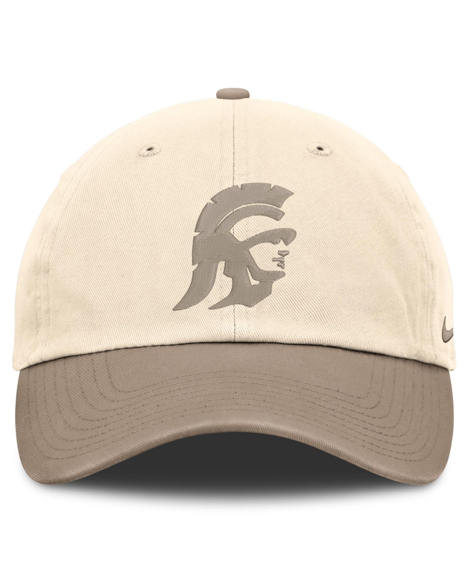 Men's Natural/Khaki USC Trojans Two-Tone Club Adjustable Hat