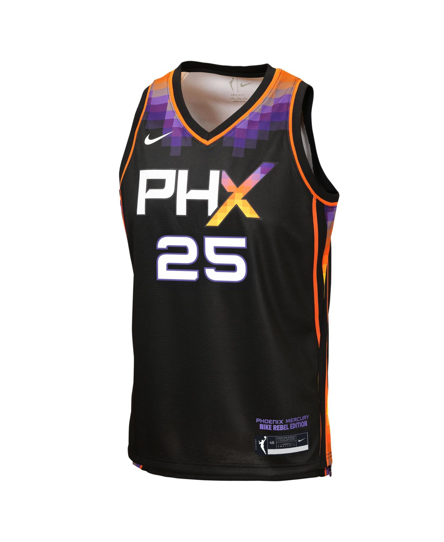Big Boys and Girls Alyssa Thomas Black Phoenix Mercury Victory Jersey - Rebel Edition