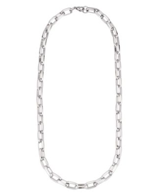 Men's Silver-Tone Chain Necklace