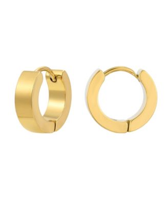 Men's Gold-Tone Hoop Earrings