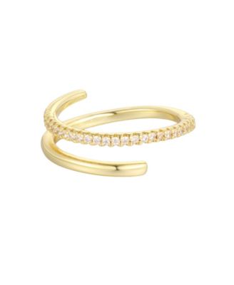 Women's Cubic Zirconia Gold-Tone Wrap Band Ring