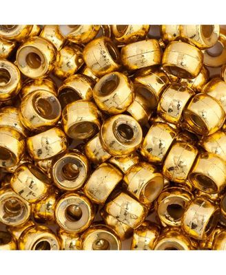  Metalized  Mini Plastic Crow Beads for DIY Jewelry Making