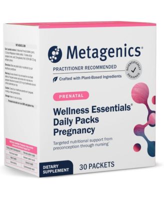 Wellness Essentials Pregnancy - Prenatal, Pregnancy and Nursing Support - With Omega-3 Fatty Acids, Folate, Choline - 30 Packets