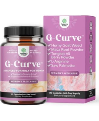 G-Curve Herbal Supplement for Women with Goat Weed, Muira Puama and Maca Root | 120 Count