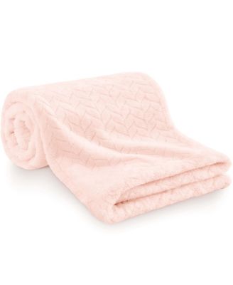 Souffle Fleece Baby Blanket for Boys, Girls, 30x40 Soft Nursery Toddler Blankets for Newborns, Stroller, Car Seat, Travel