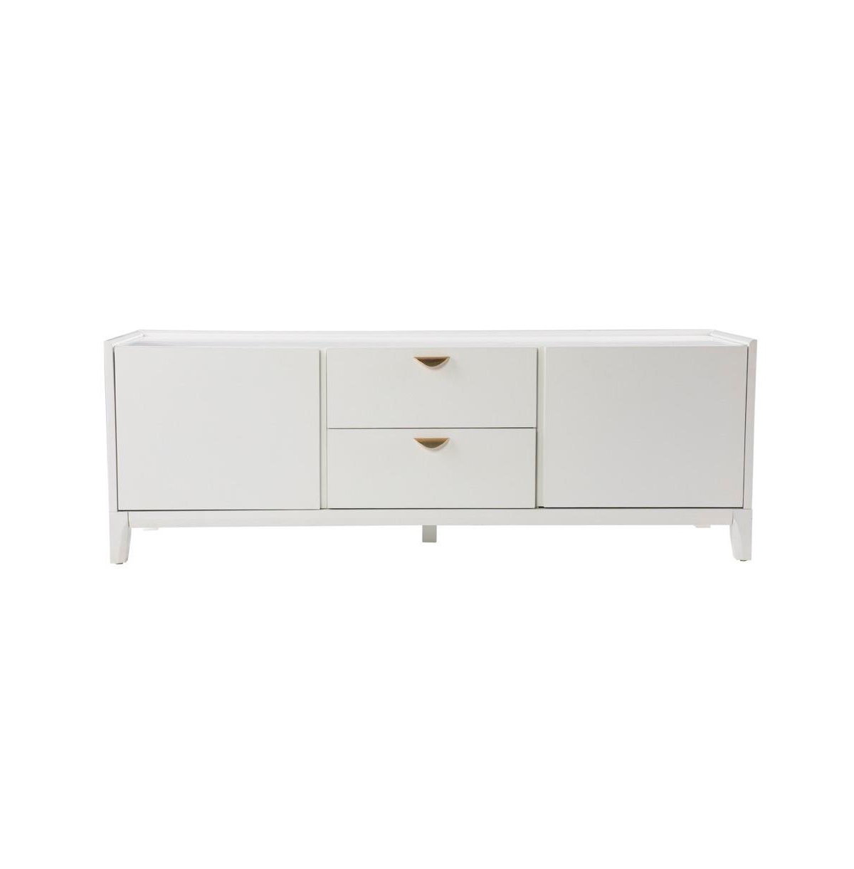 Augusta Home Crayneland Storage Media Cabinet - White