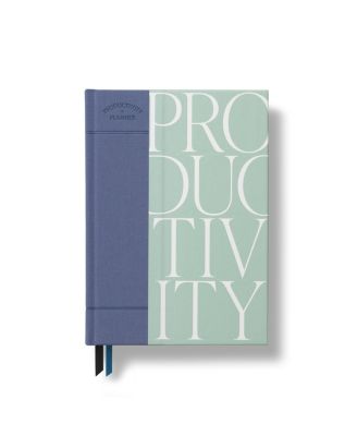 16-week Undated Productivity Planner Serif Fabric Hardcover Daily Weekly Goal Setting