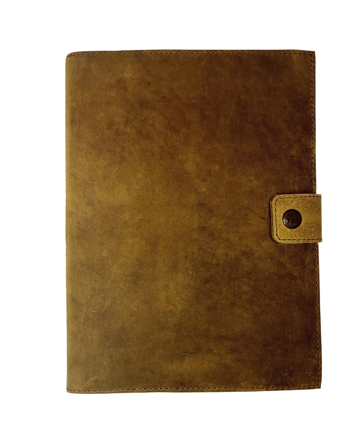 Danrong Refillable Genuine Leather Journal A5 Lined Notebook 200 Ruled Pages Card Holder Travel Diary Planner Gift - Vintage brown
