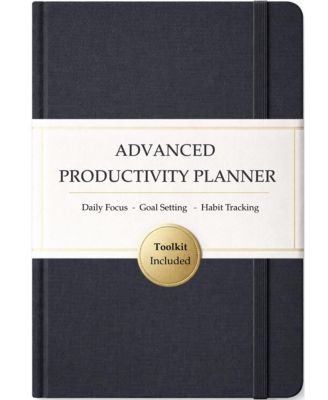 Undated Daily Weekly Monthly Productivity Planner Time Blocking Goal Setting Habit Tracking