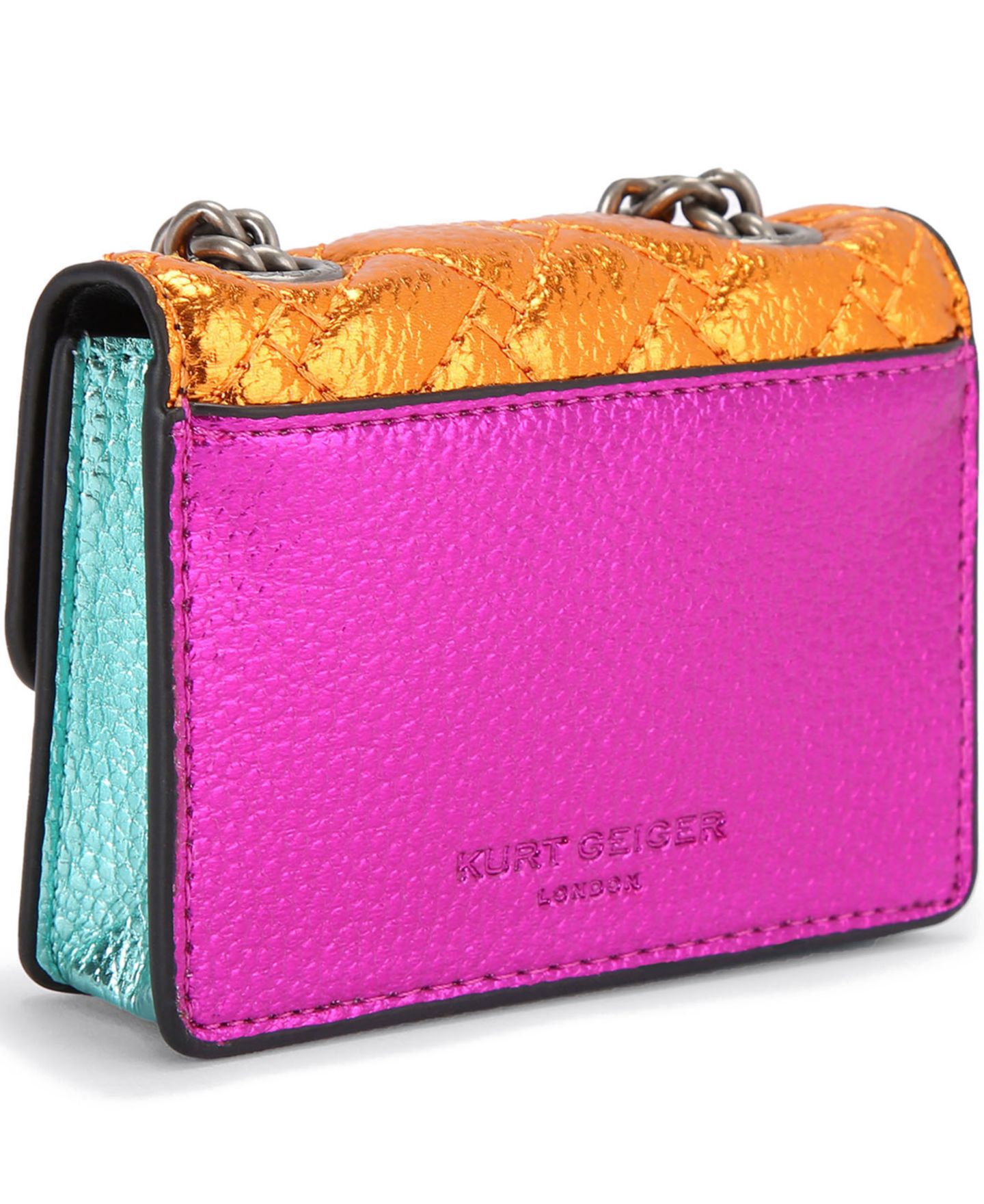 Женская сумка Kurt Geiger London Micro Kensington Quilted Leather Crossbody, цвет: Разноцветный — фото 4