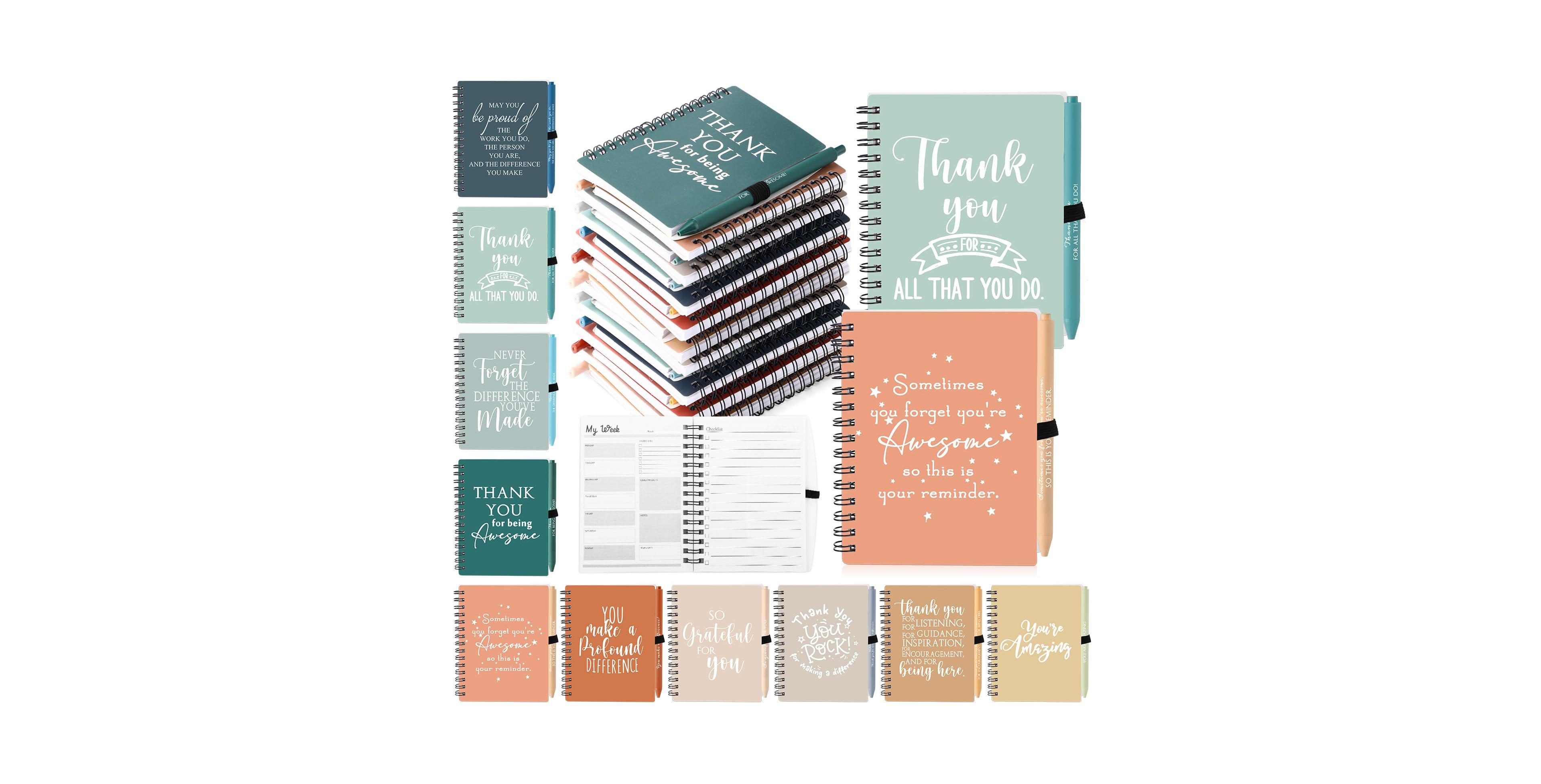Danrong Bulk A6 Notebook And Pen Set Inspirational Appreciation Gifts For Staff Coworkers Teachers