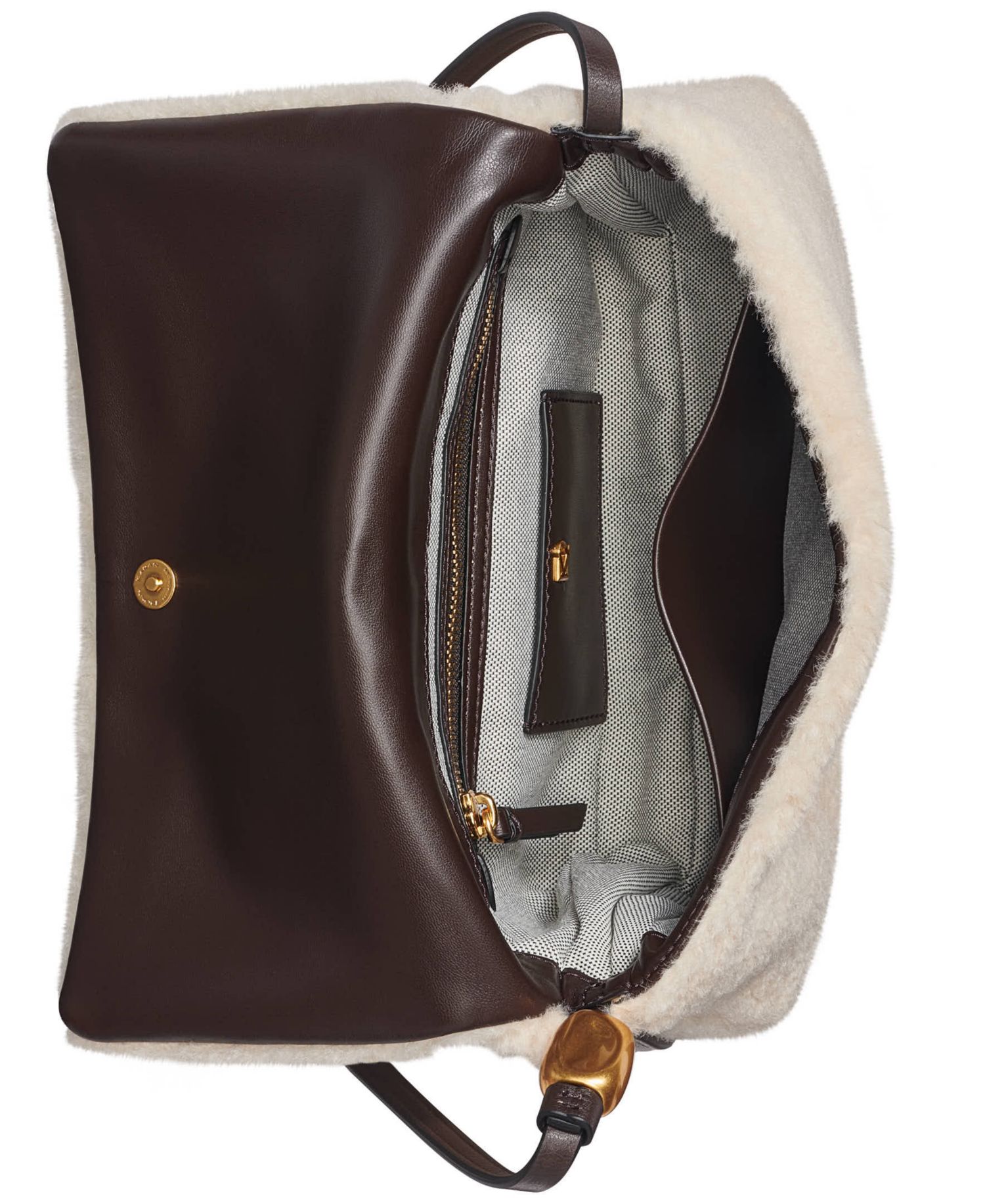 Velvet Flap Shoulder Bag