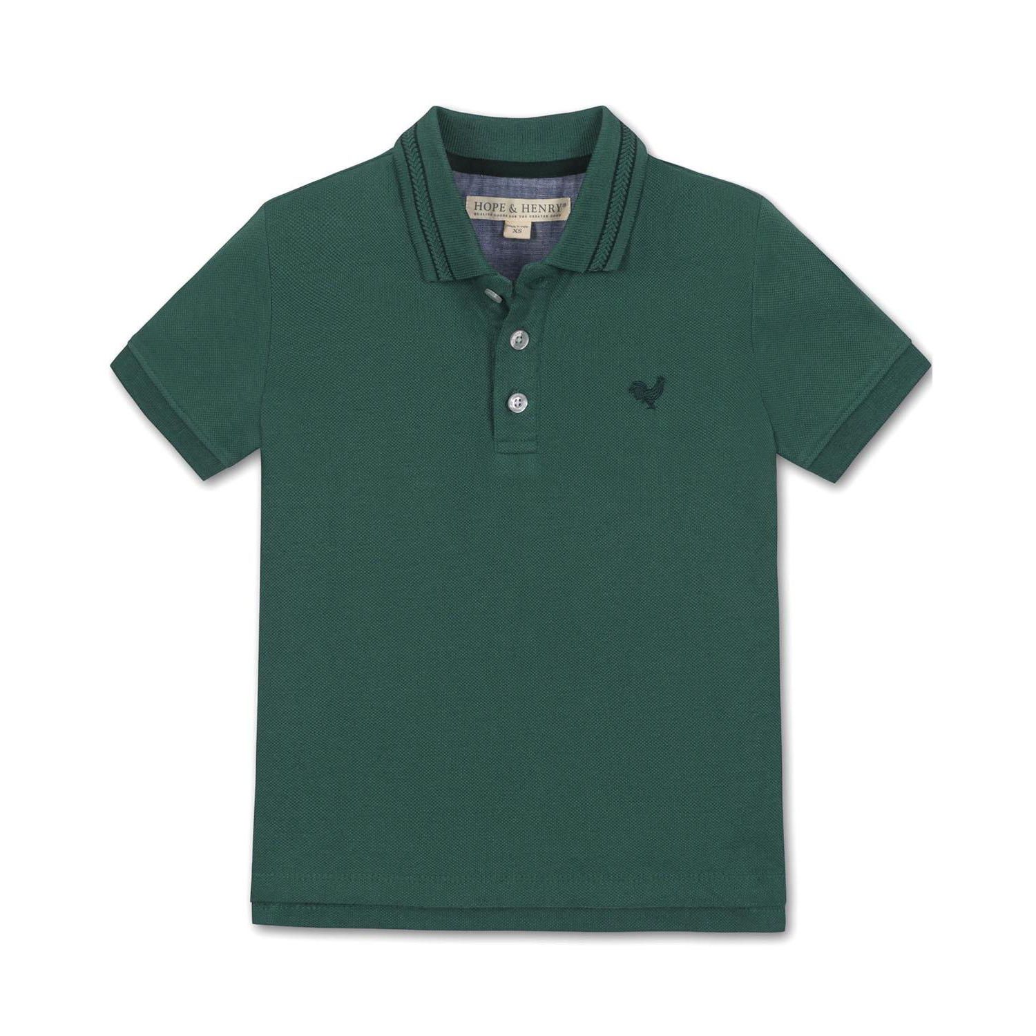Boys' 4-20 Organic Knit Pique Polo Shirt