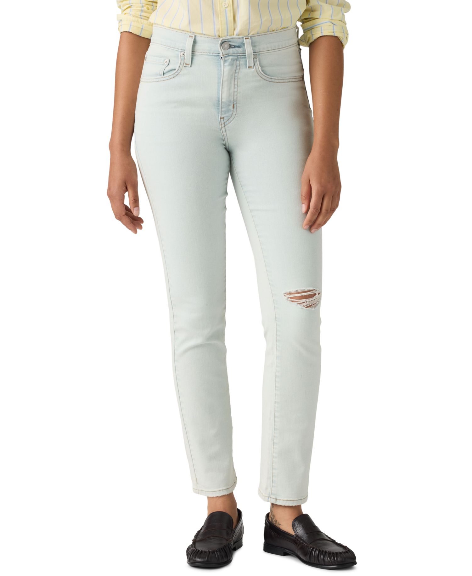 Trendy Plus Size 724 High-Rise Straight-Leg Jeans