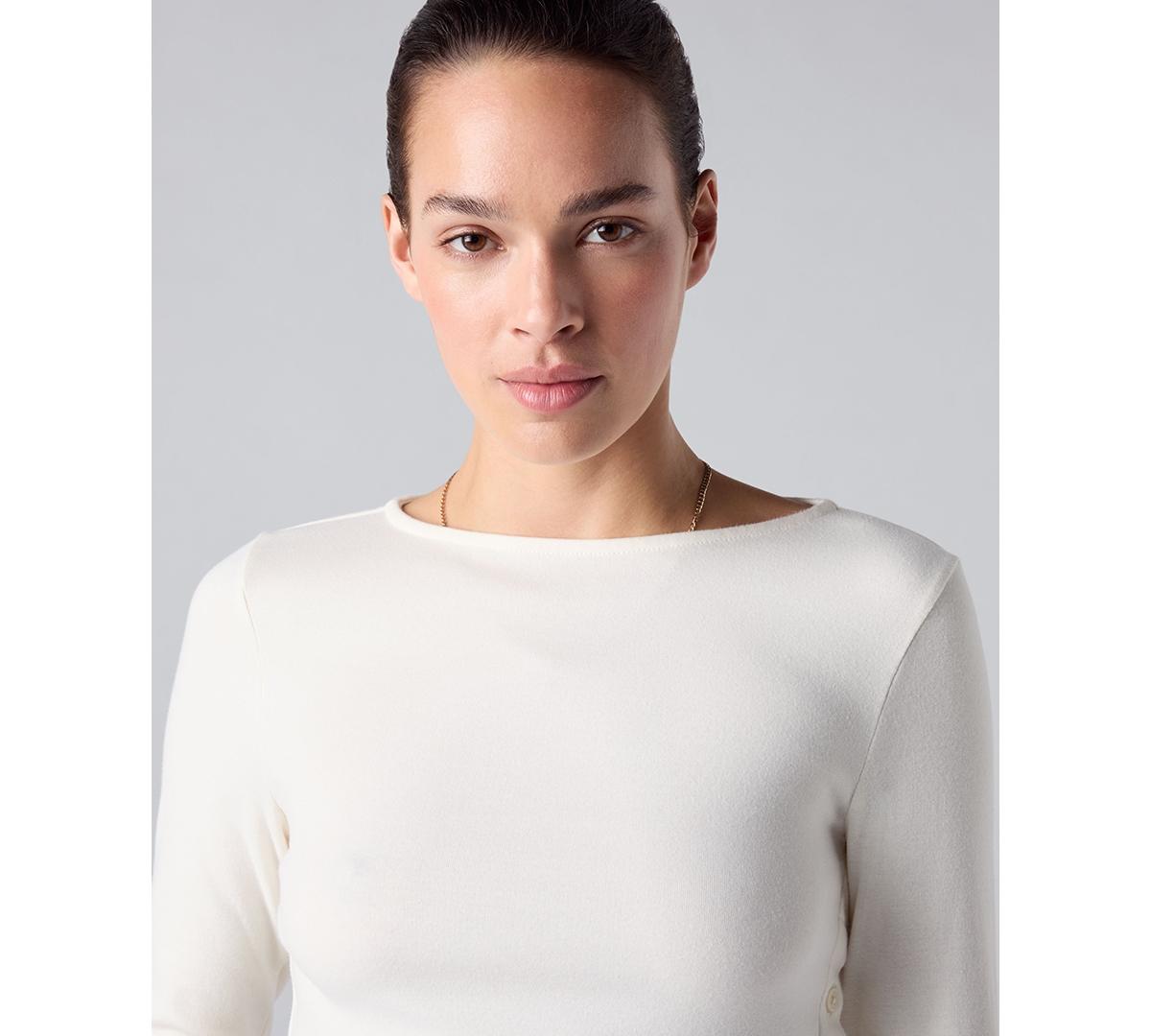Levi's Women's Allie Boatneck Long-Sleeve Asymmetrical T-Shirt