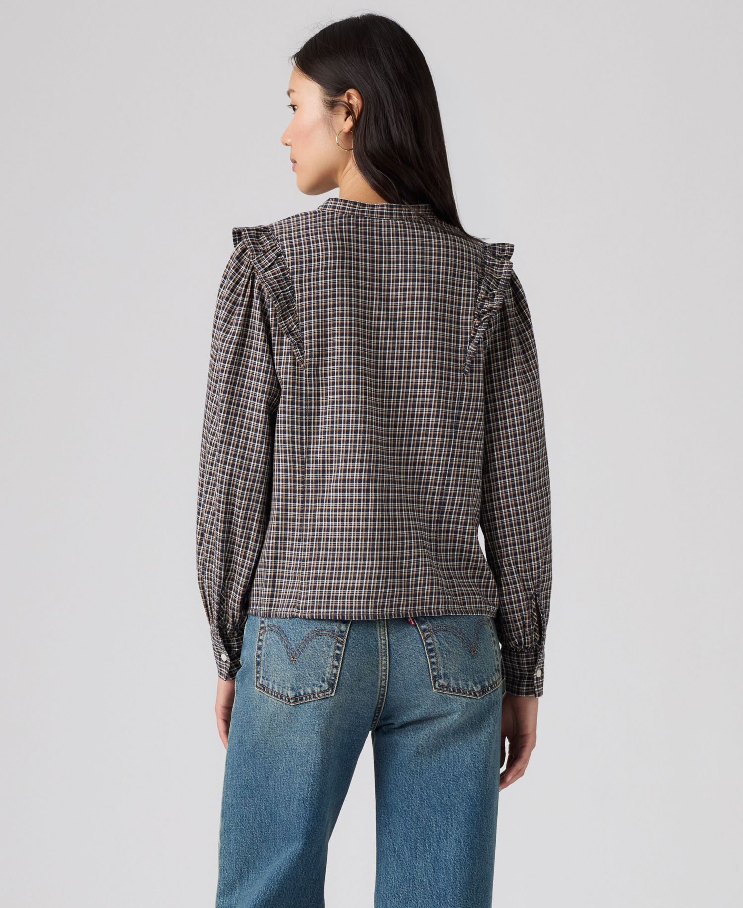 Women's Jessie Western Plaid Flannel Blouse