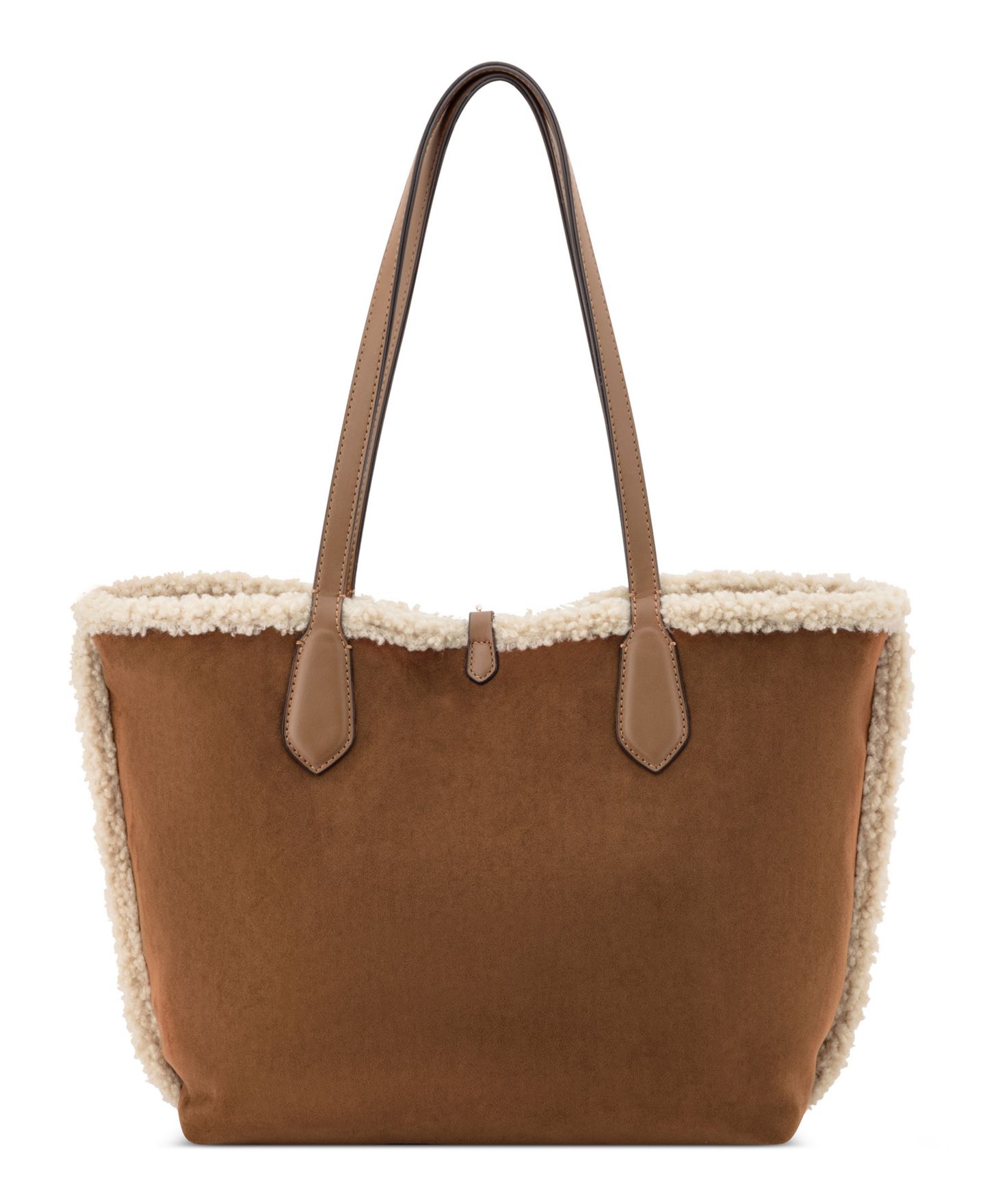 Женская сумка Nine West Emerick Large Reversible Tote with Removable Shoulder Handbag, цвет: Бежевый карамельный — фото 2