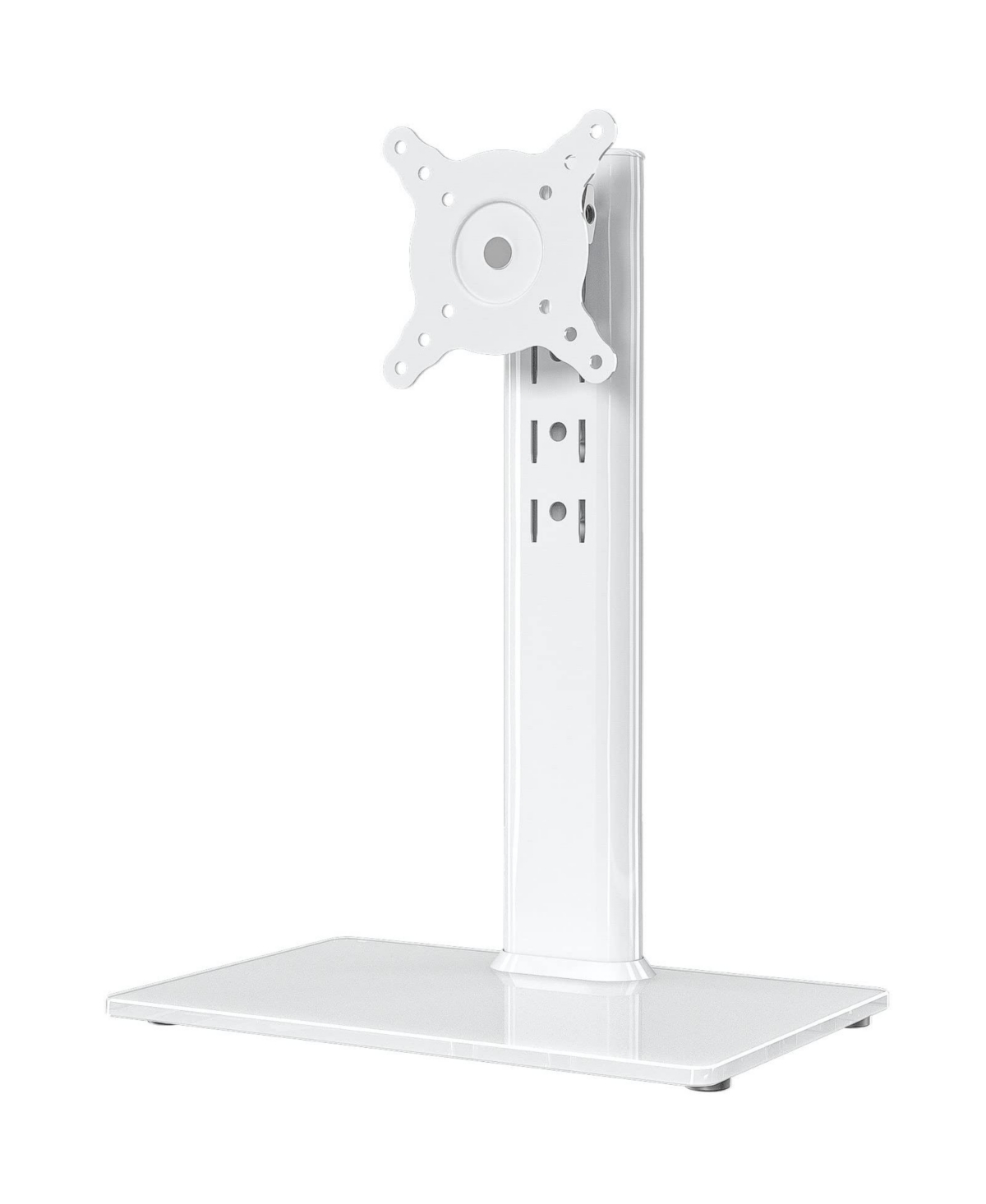 Lofree Single Monitor Height-Adjustable Swivel Rotation Vesa Mount Desk Stand Riser for 13" to 32" Monitors - White
