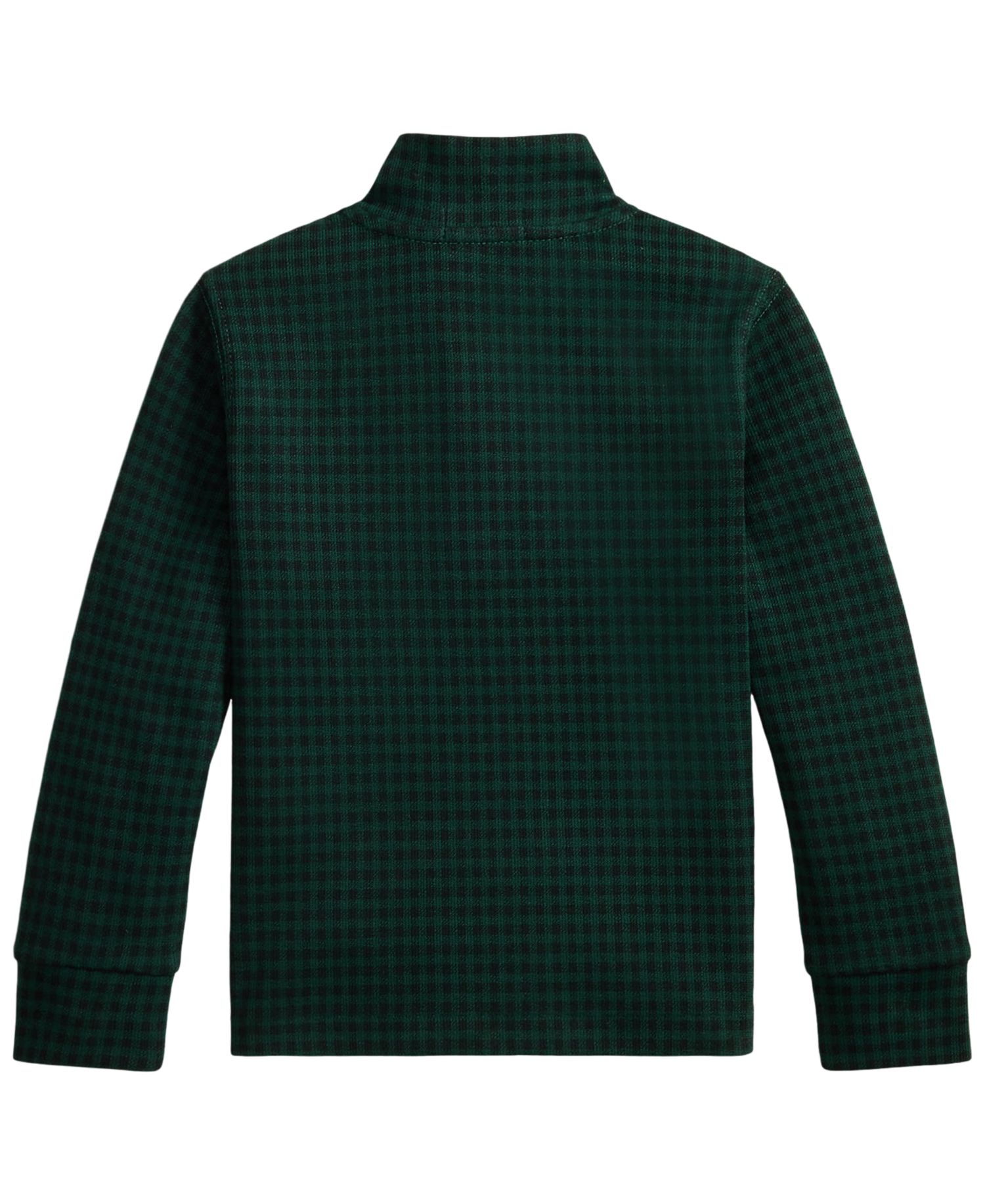 Boys' 2T-7 Plaid Estate-Rib Quarter-Zip Pullover