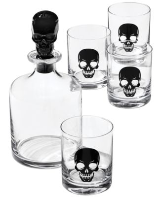 Halloween Skeleton 5-Piece Whiskey Set