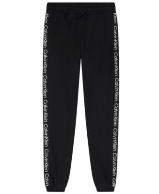 Boys' 8-20 Logo Tape Fleece Jogger Pants