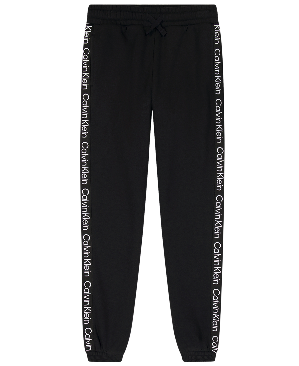 Calvin Klein Boys' 8-20 Logo Tape Fleece Jogger Pants