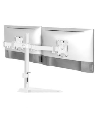 Height-Adjustable Free-Standing Dual Monitor Desk Stand for VESA Compatible Monitors