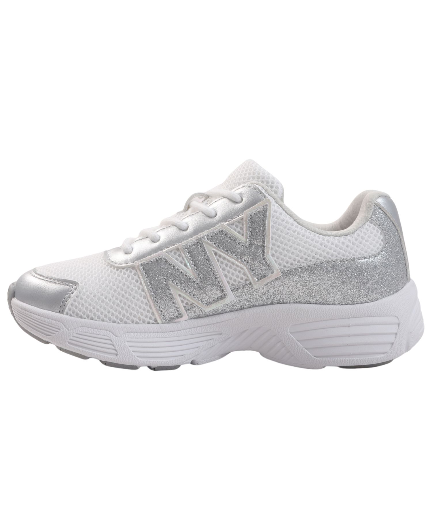 Boys' and Girls' Glittery Low-Top Nur Tristan Lace-Up Sneakers