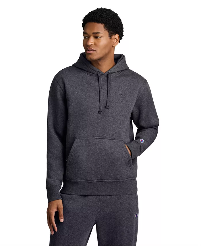 Men's Dark Green Kangaroo Pocket Hoodie - thumbnail 7