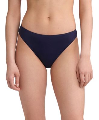 Women's Hipster Curved Waist Beach Club Solids Bikini Bottom