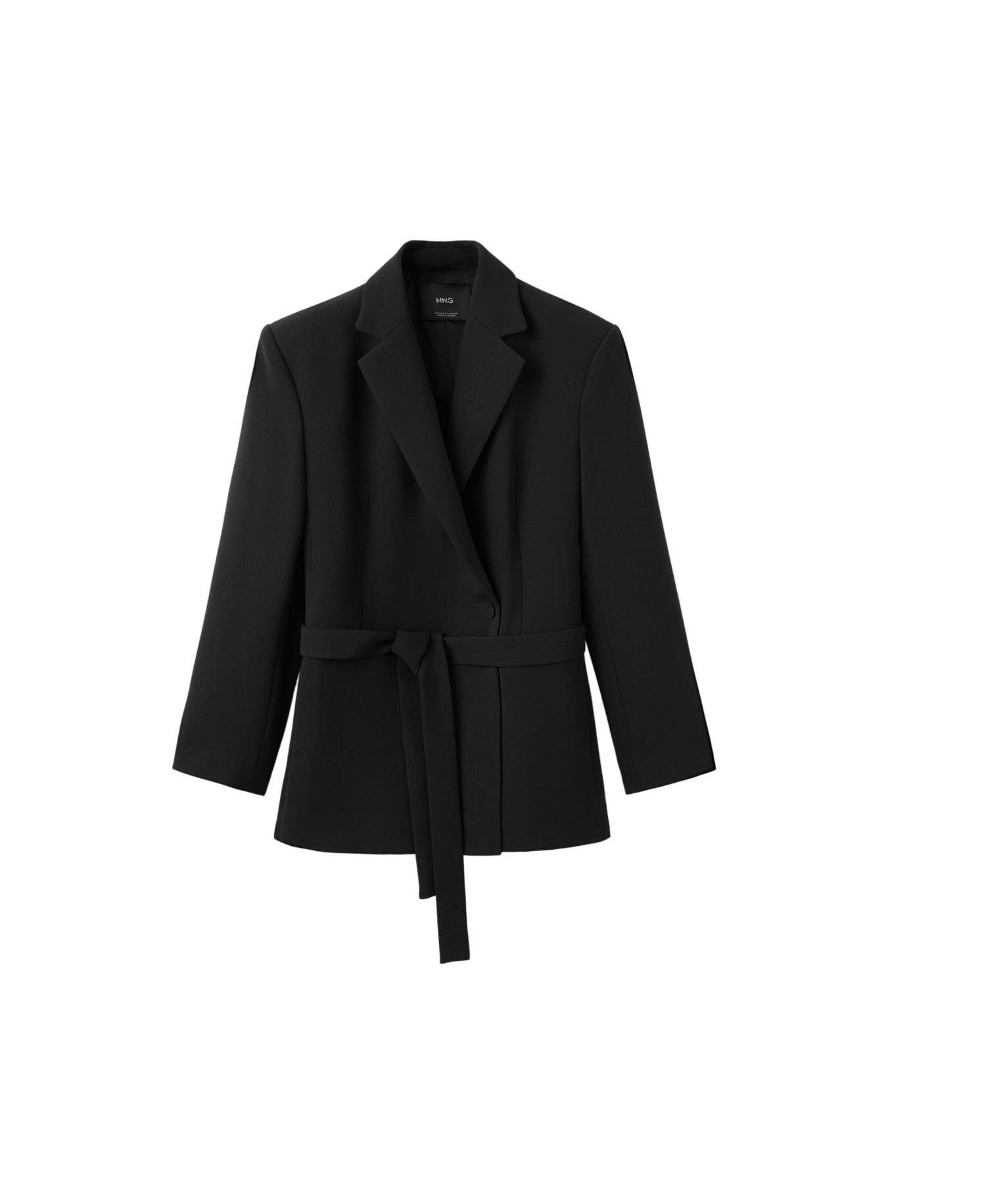 Women's Double-Breasted Belted V-Neck Blazer