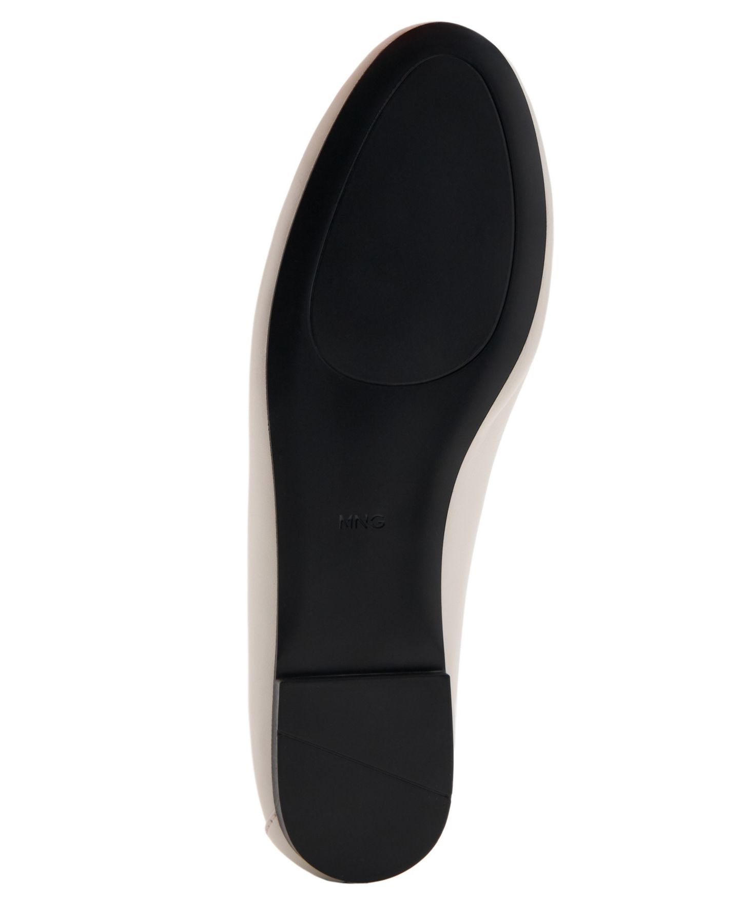 Женские туфли MANGO Penny Leather Round-Toe, цвет: Белый — фото 3