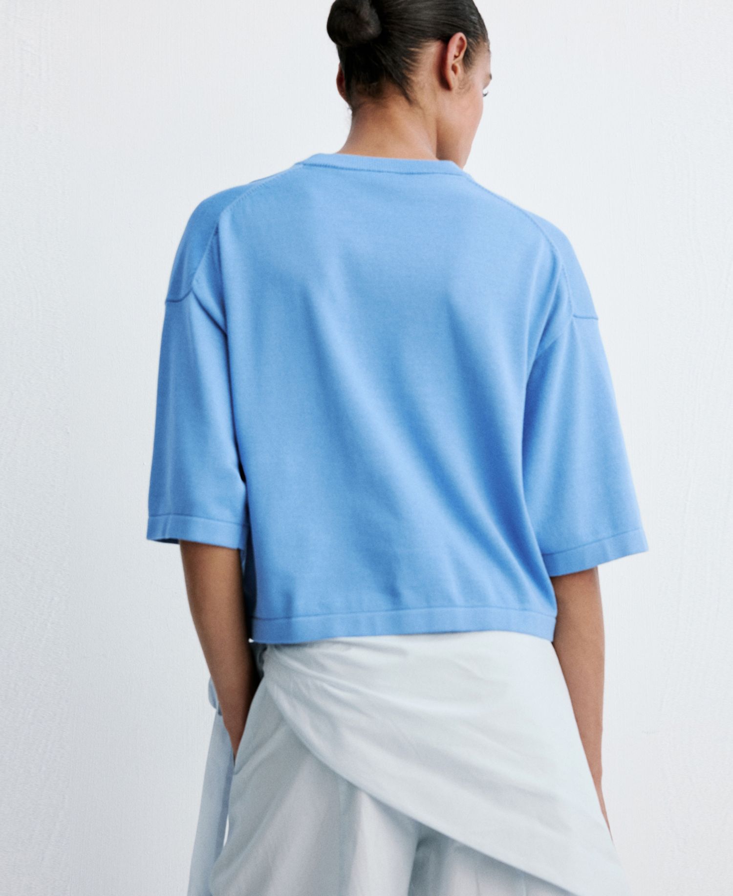 Women's Oversized Short-Sleeved Sweater