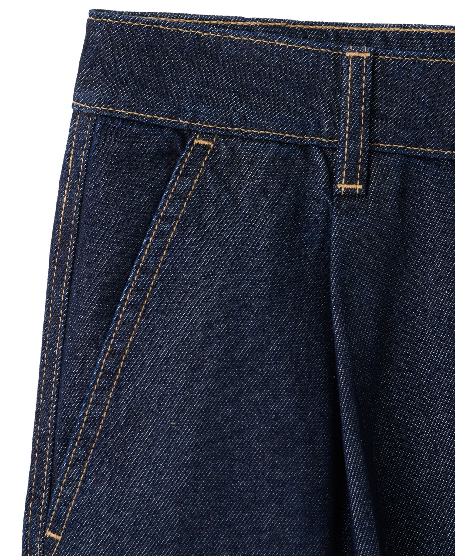 Women's Bermuda Straight-Fit Pleated Denim Shorts, 12.2" Inseam