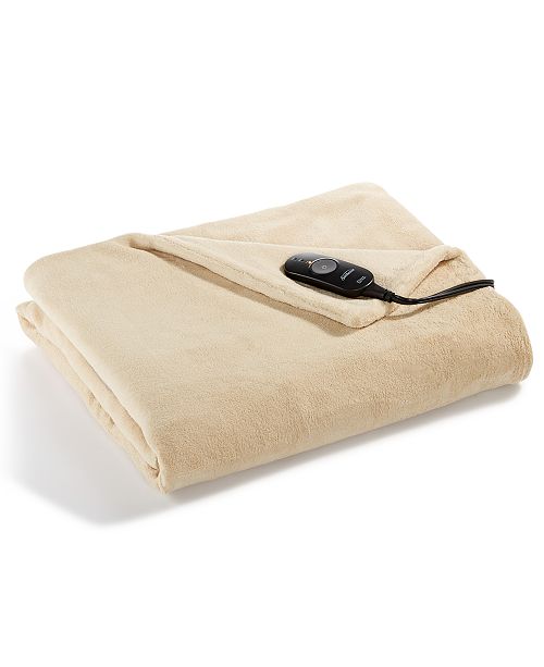 Sunbeam CLOSEOUT! Slumber Rest Microplush Heated Throw by & Reviews