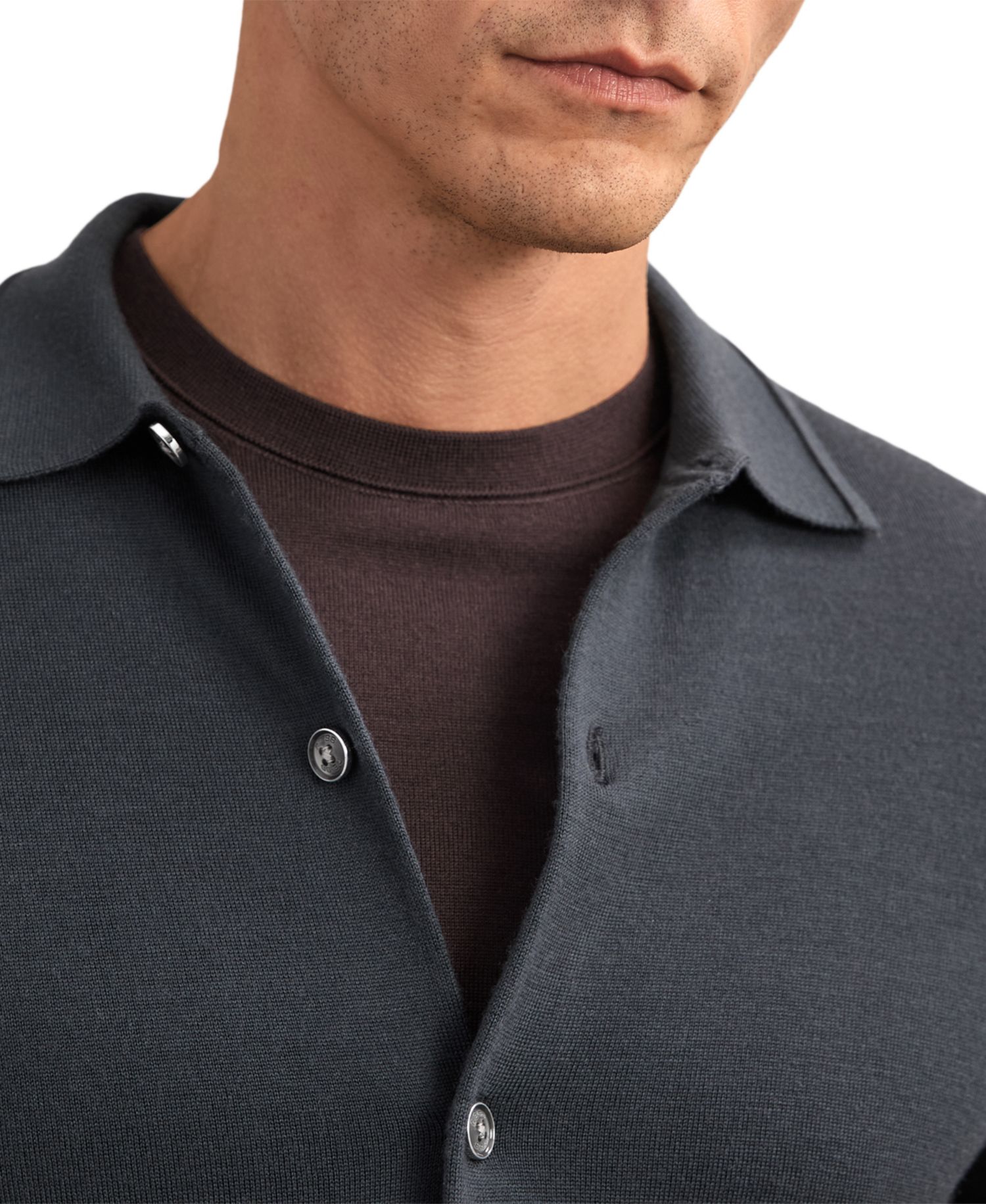 Men's Forbes Merino Wool Slim Fit Cardigan