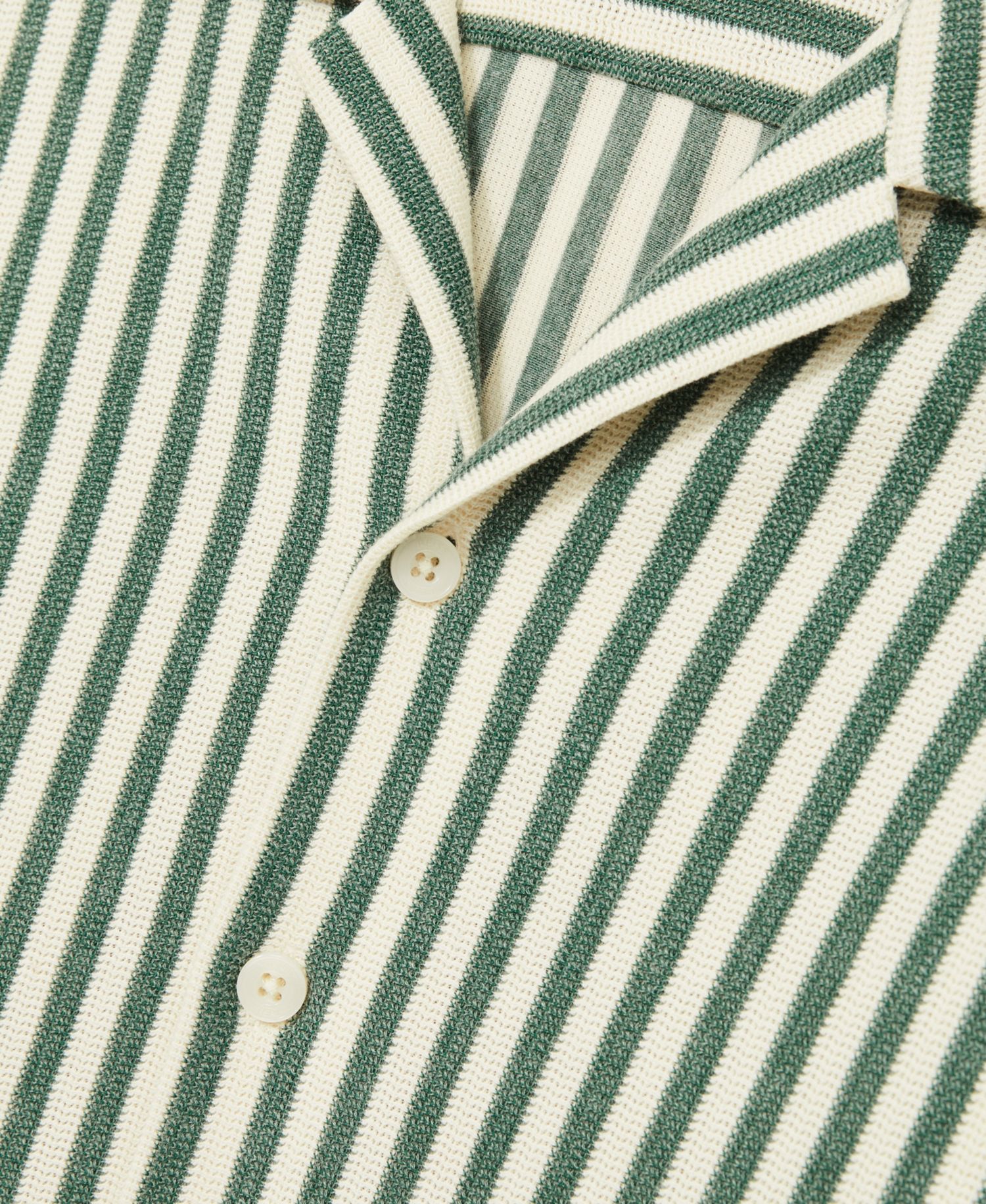 Men's Trig Textured Stripe Cuban-Collar Shirt