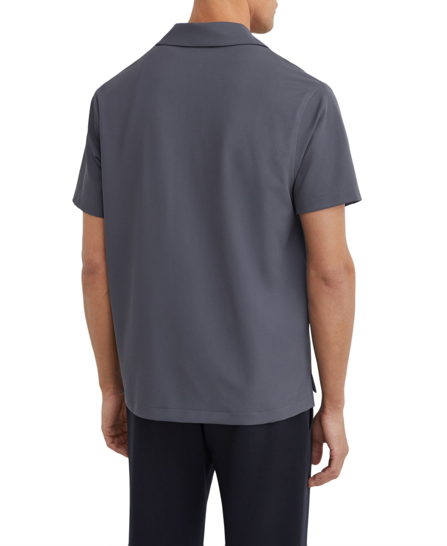 Men's River Slim-Fit Textured Short-Sleeve Button-Down Shirt