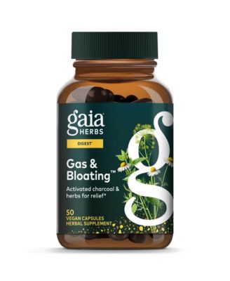 Gas and Bloating - Provides Relief from Occasional Gas and Bloating - With Activated Charcoal, Fennel- 50 Capsules (25 Servings)