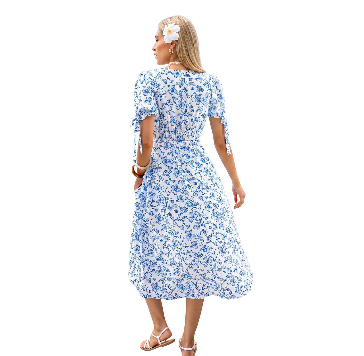 Women's Soft Launch Floral Maxi A-Line Dress
