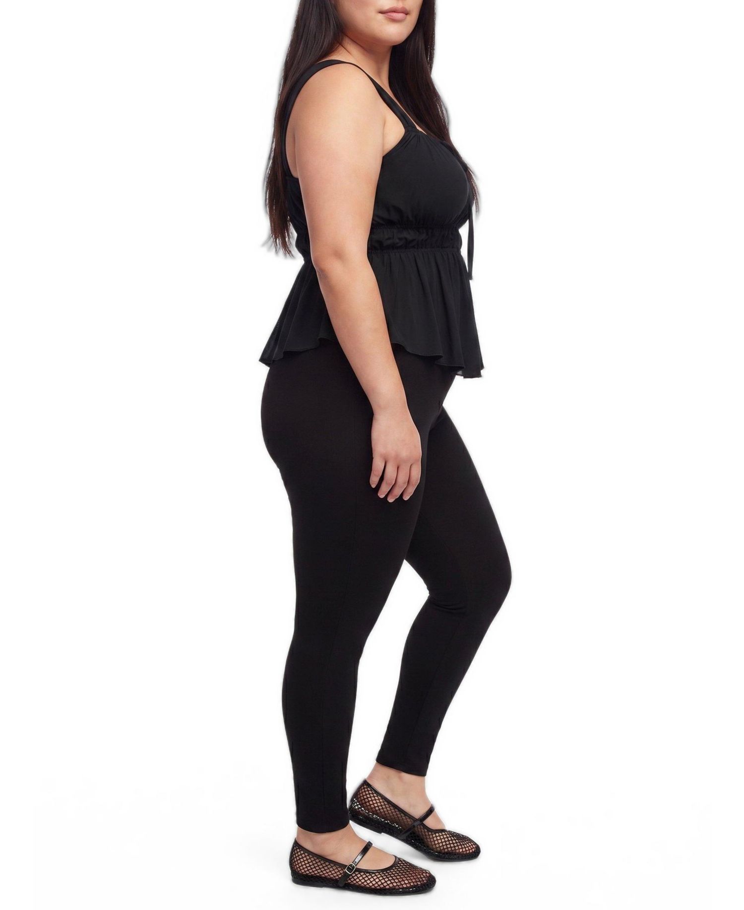 Plus Size High-Rise Comfort Waistband Leggings