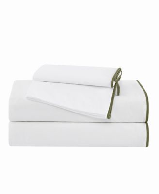 Merrowed Edge 200-Thread Count Cotton 4-Piece Sheet Set, King