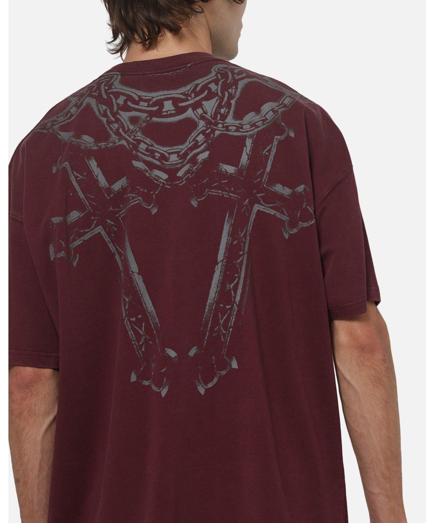 Men's Renaissance Boxy T-Shirt - Pigment Washed Port S