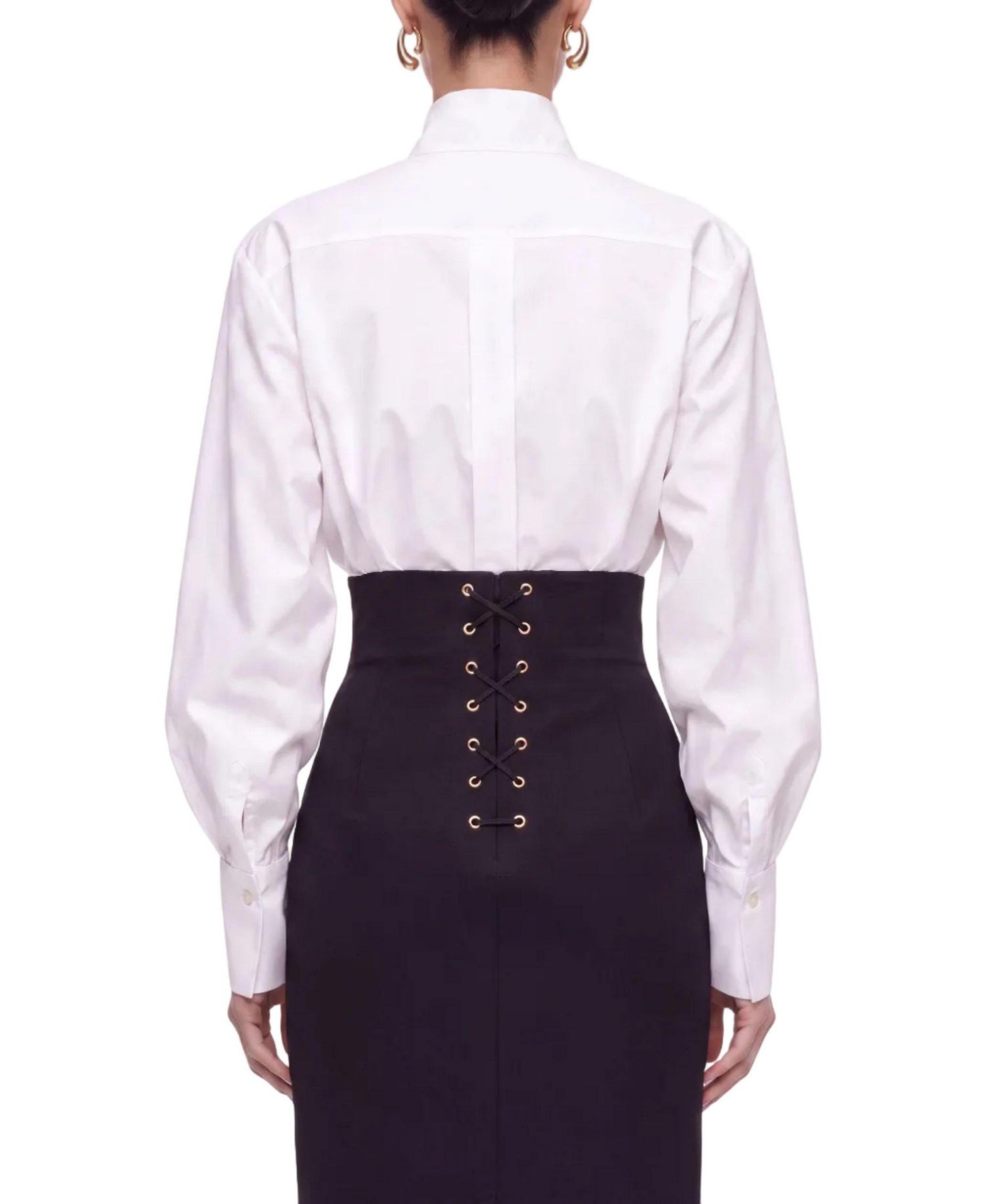 Women's High-Waisted A-Line Midi Skirt