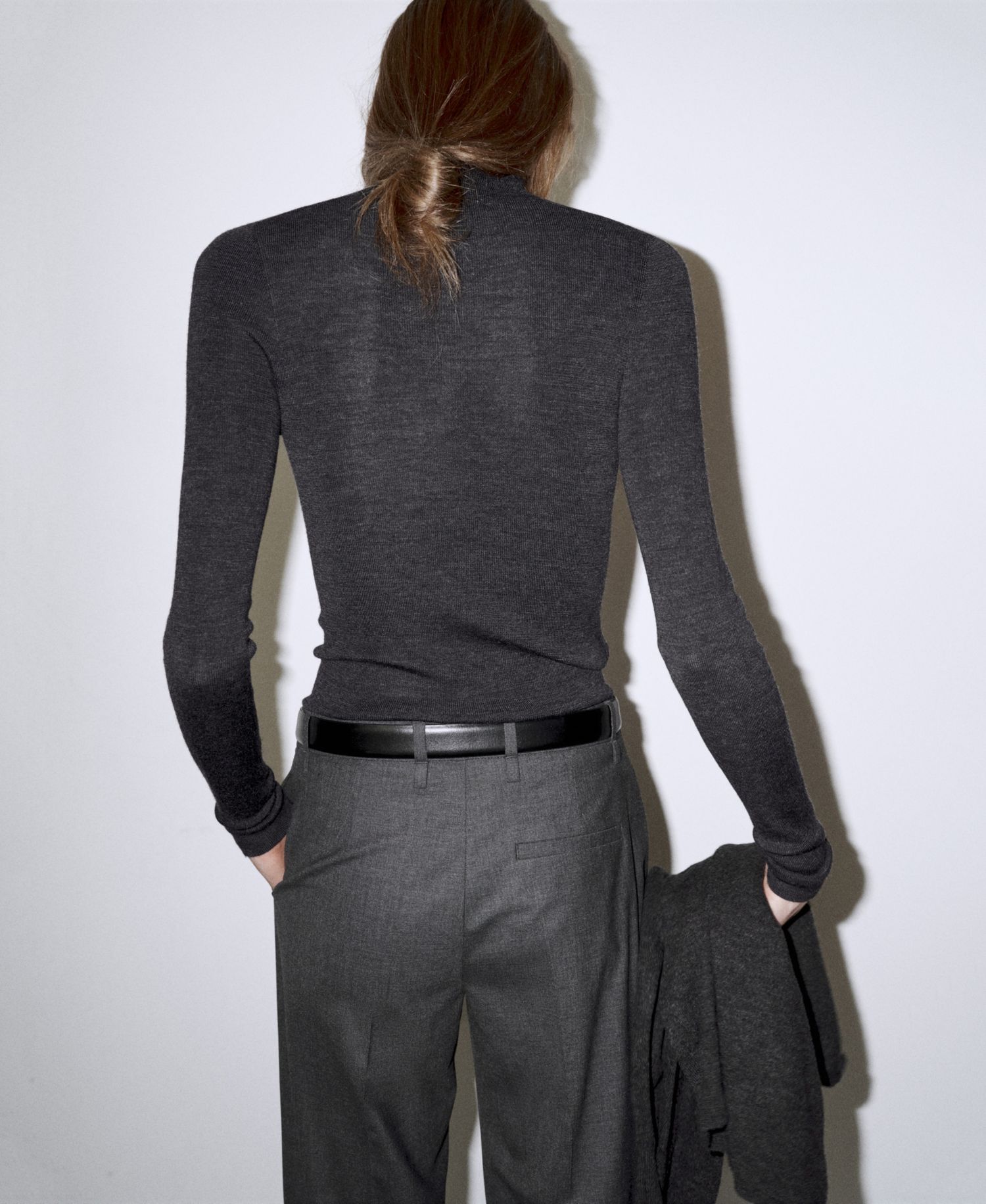 Women's Selection Wool Long-Sleeve Turtleneck Sweater
